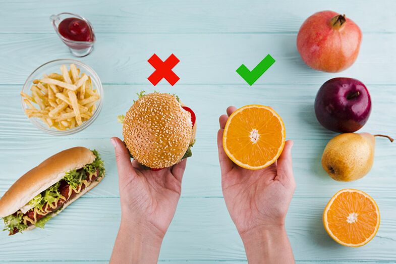 Kilo vermek için fast food atıştırmalıkları meyvelerle değiştirilir